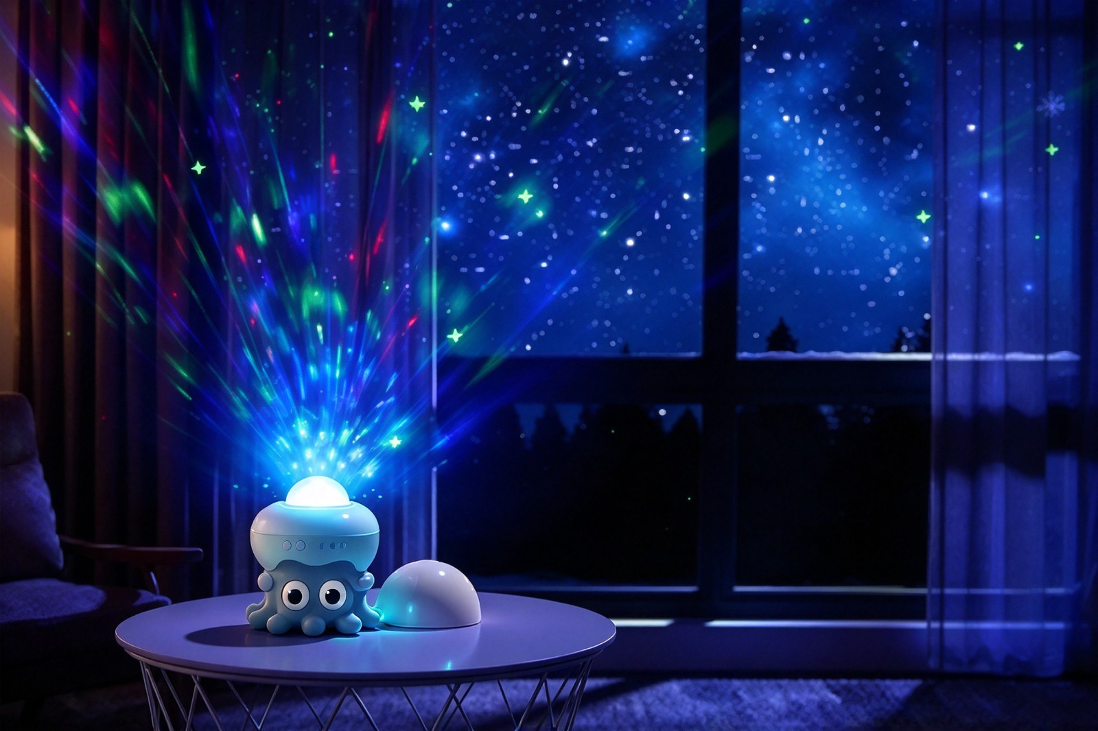 MCF-26C201 Octopus Ocean Wave Projector Night Light