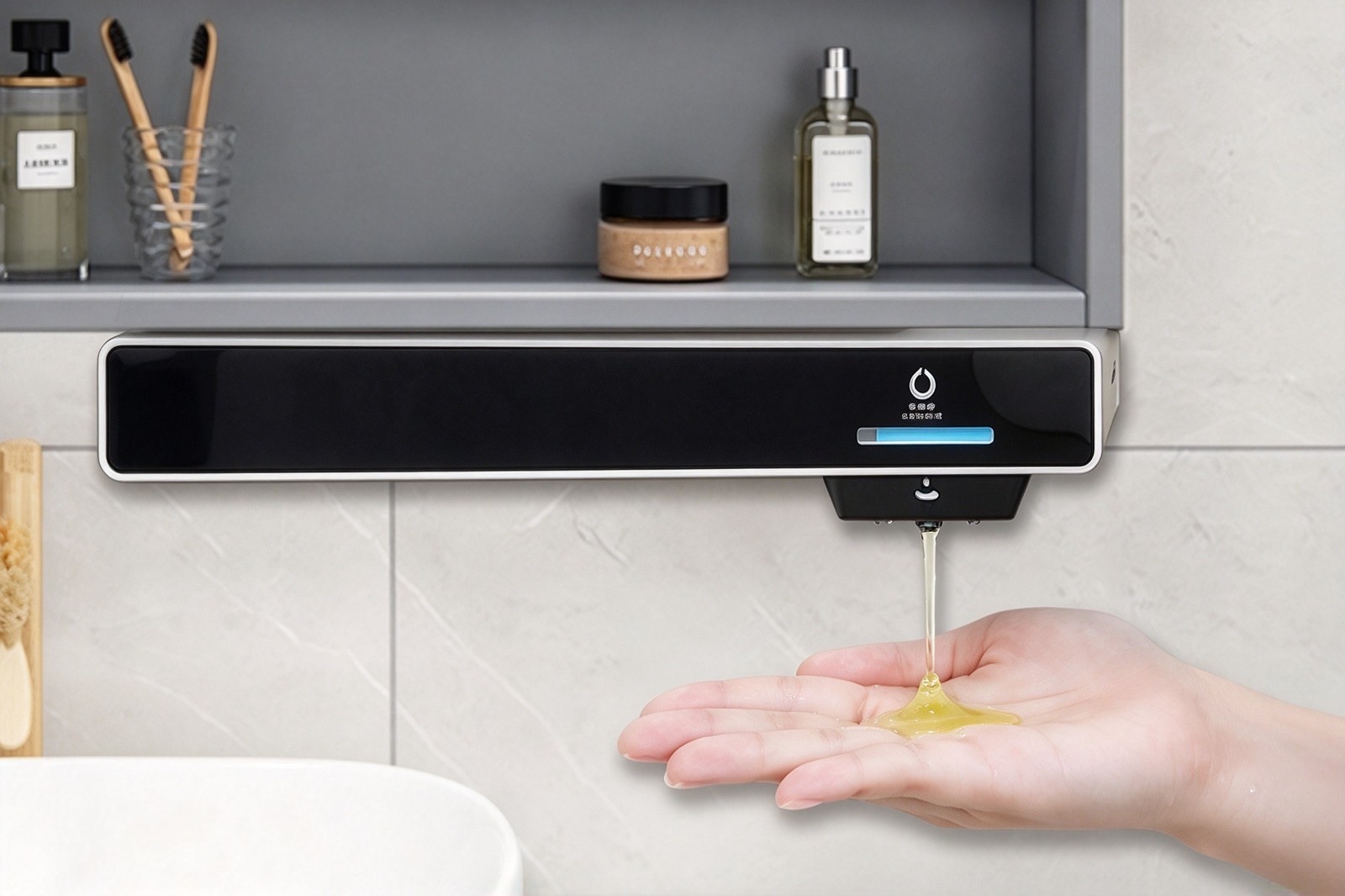 MCF-26C227 Under Cabinet Double Head Automatic Soap Dispenser