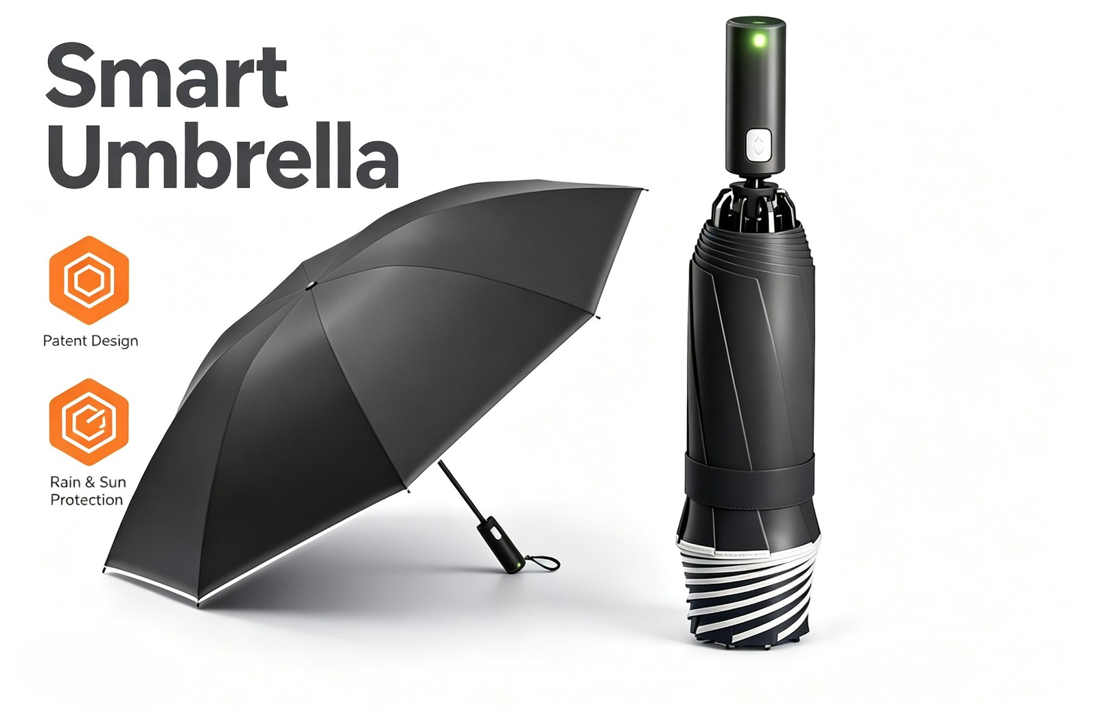 MCF‑26C364 Tri-fold Electric Umbrella