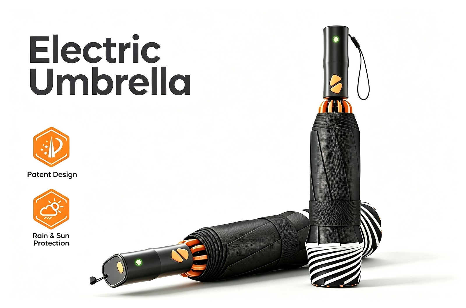 MCF‑26C365 Tri-fold Electric Umbrella